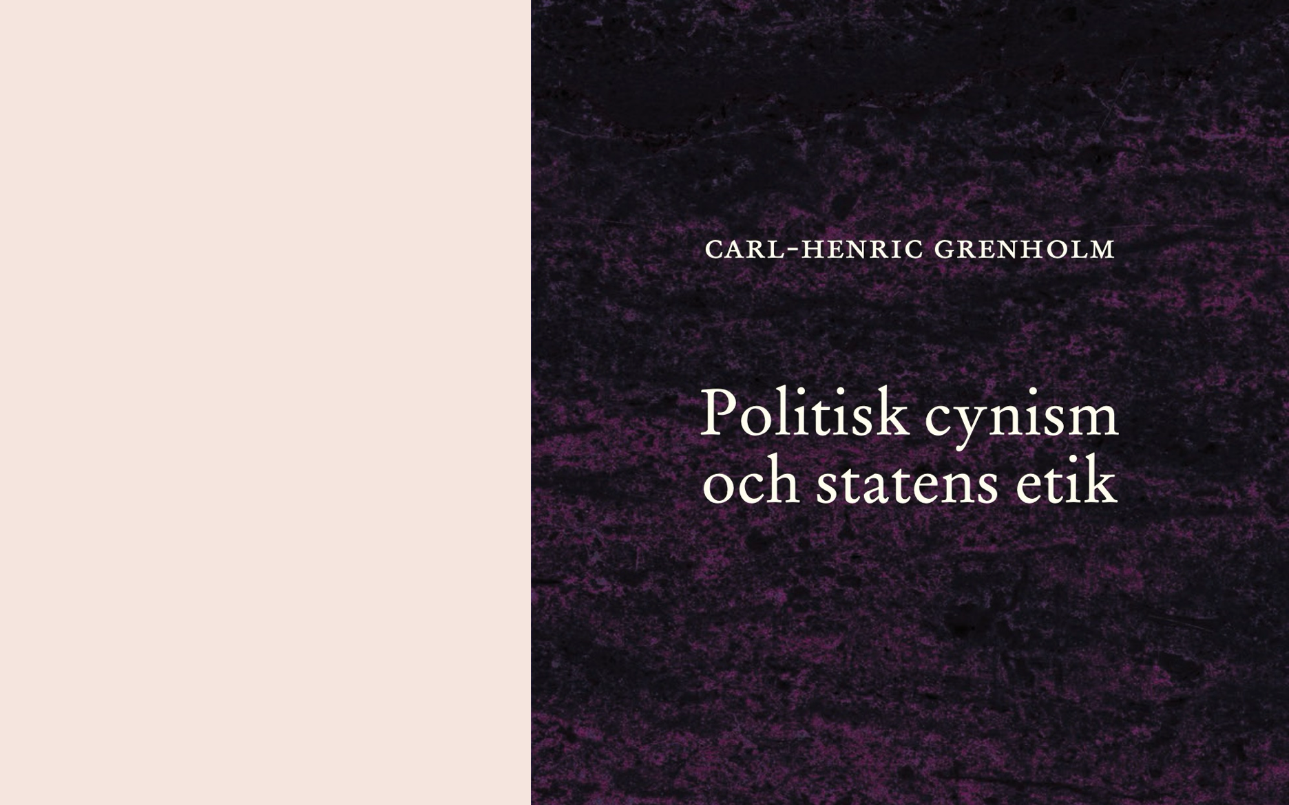 Politisk cynism och statens etik
