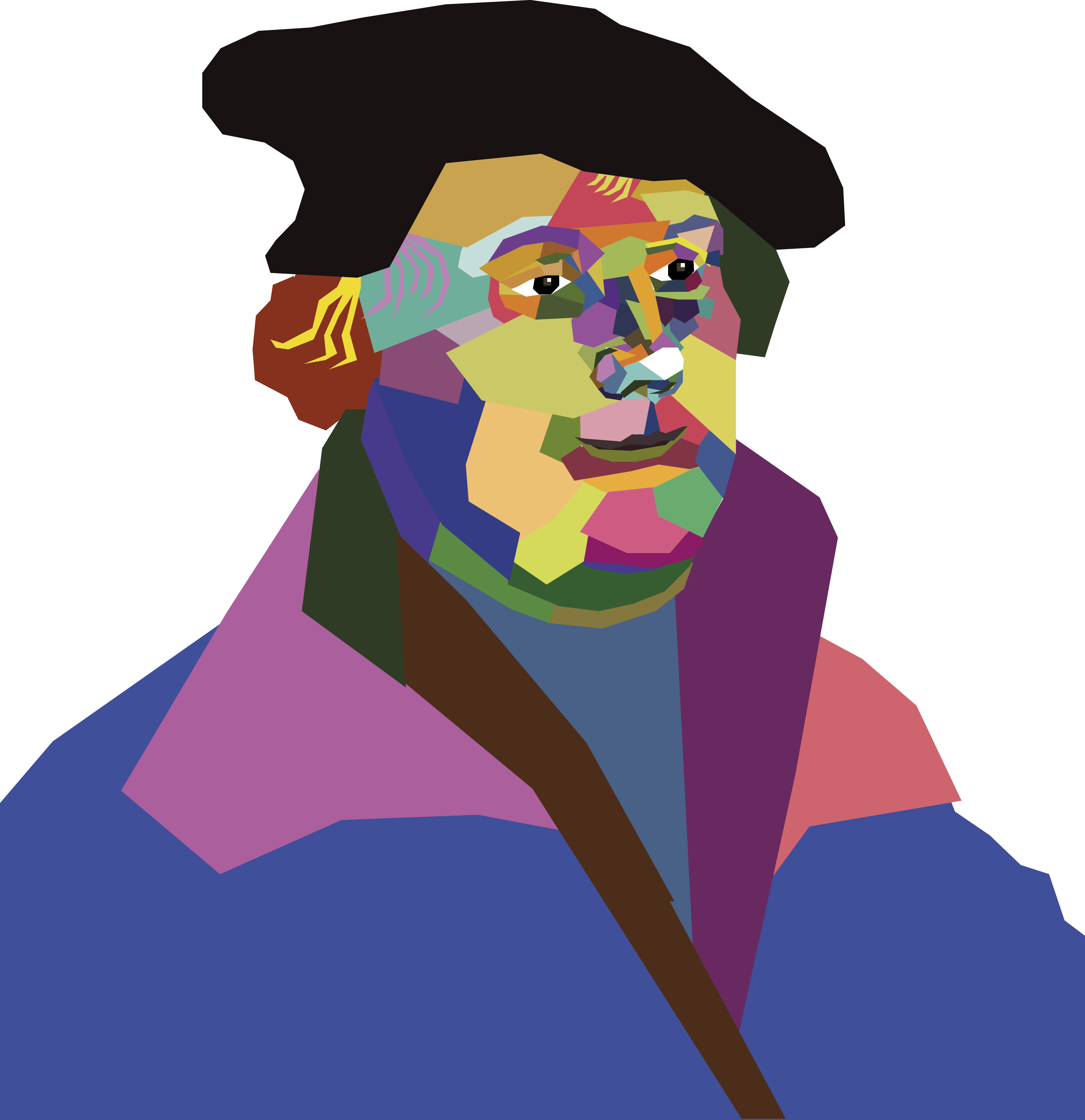 En tecknad Martin Luther där han har sin karaktäristiska mössa på huvudet.