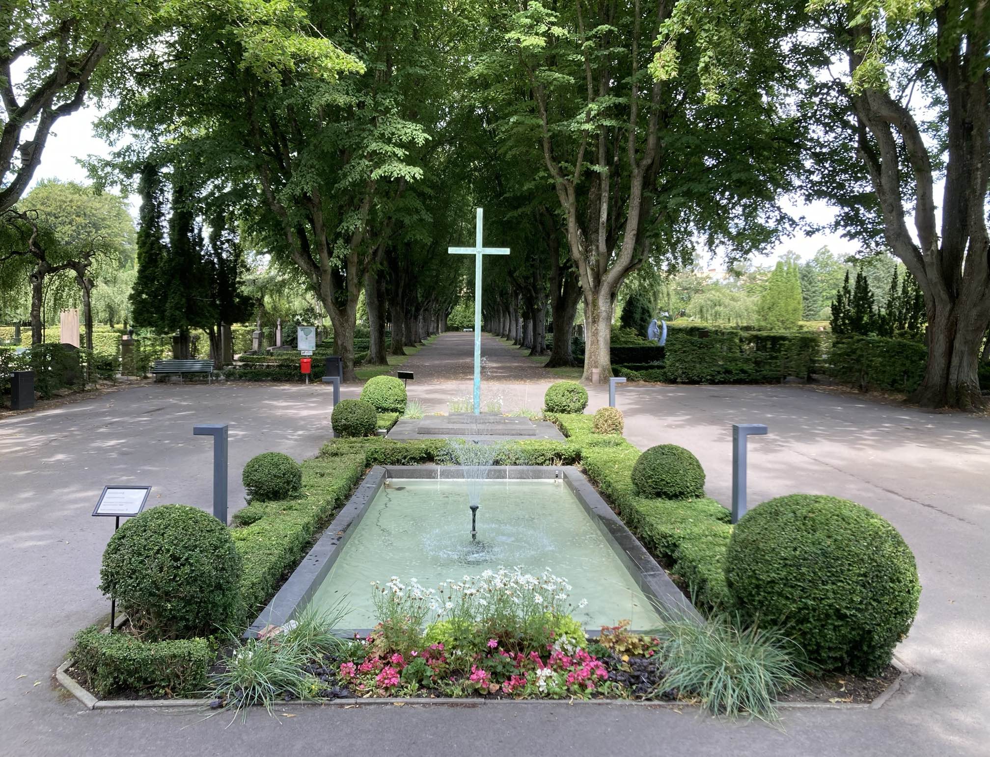 Fontänen på Norra kyrkogården, Lund