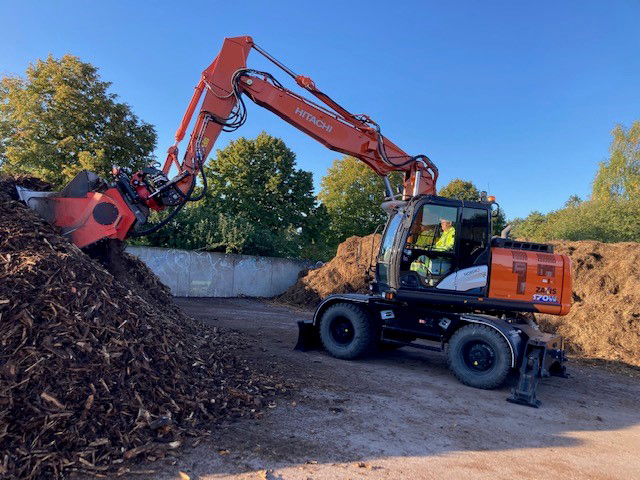 Uppsala kyrkogårdars kompostanläggning.