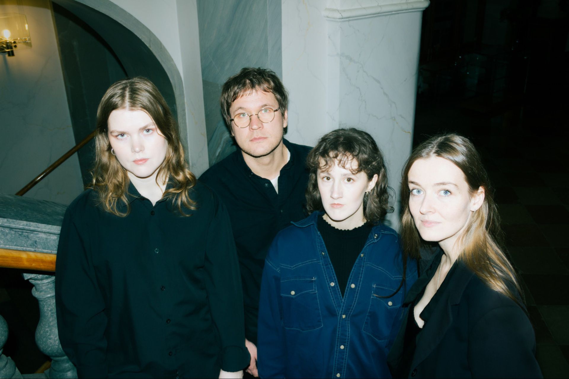 Bild på medverkande musiker i konserten.