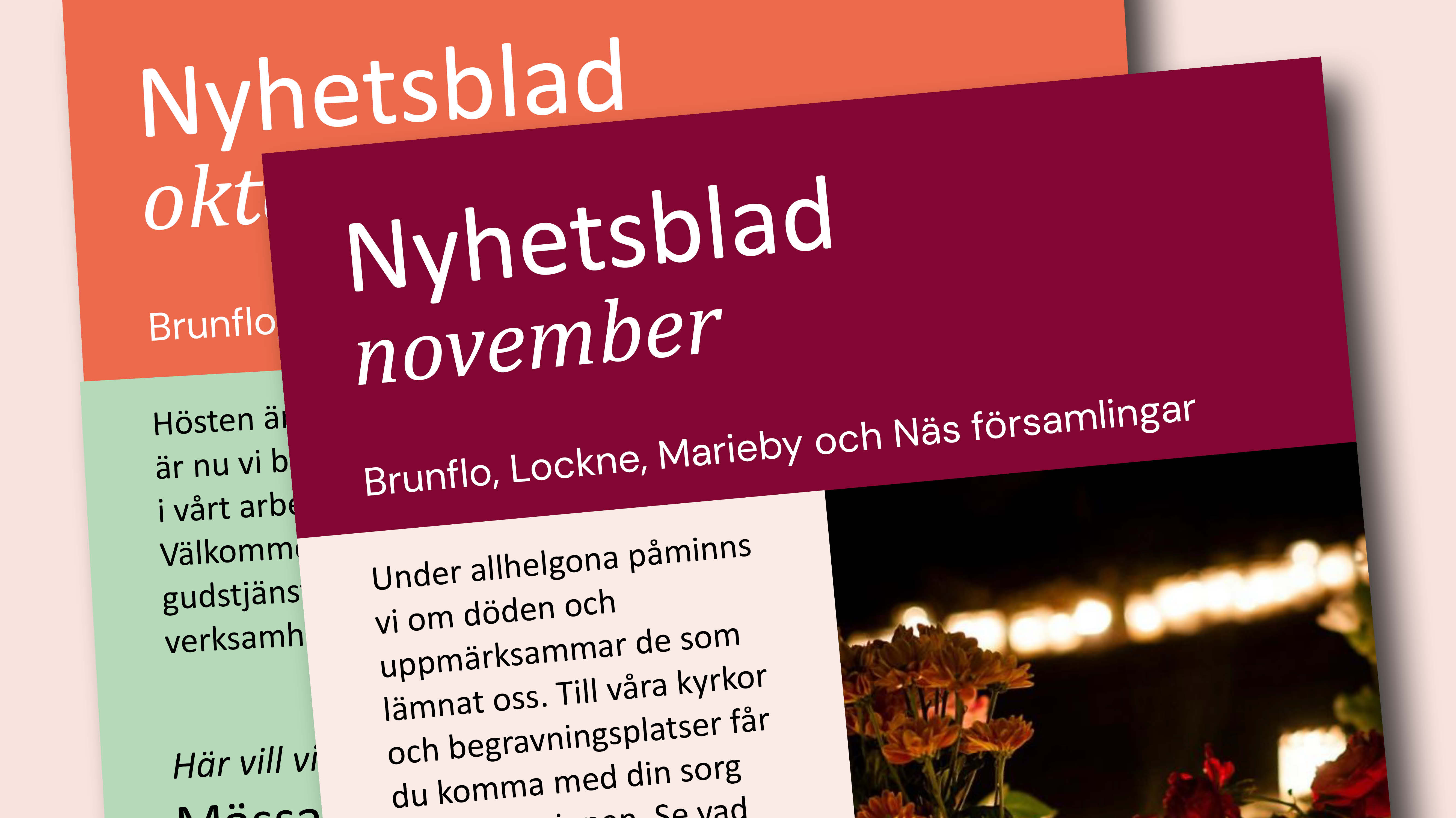 Bild på två nyhetsbrev