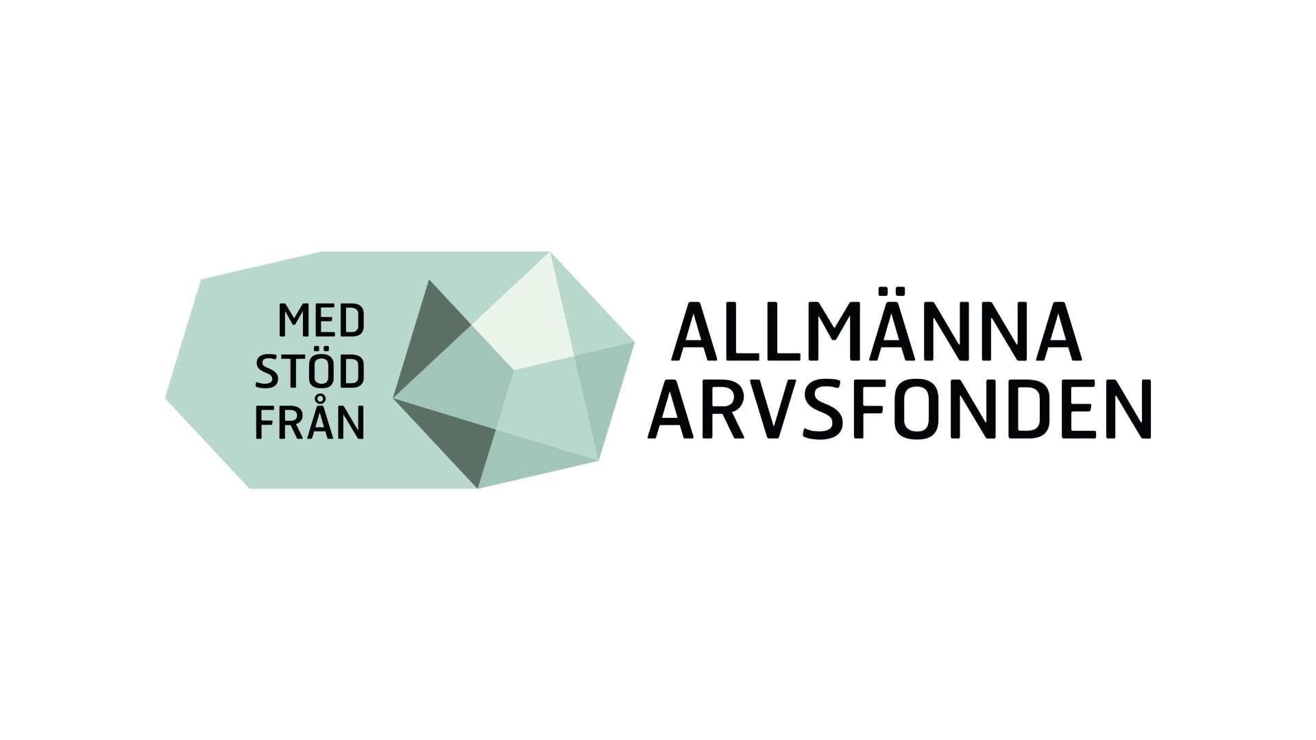 En logotyp med texten Med stöd från Allmänna Arvsfonden.