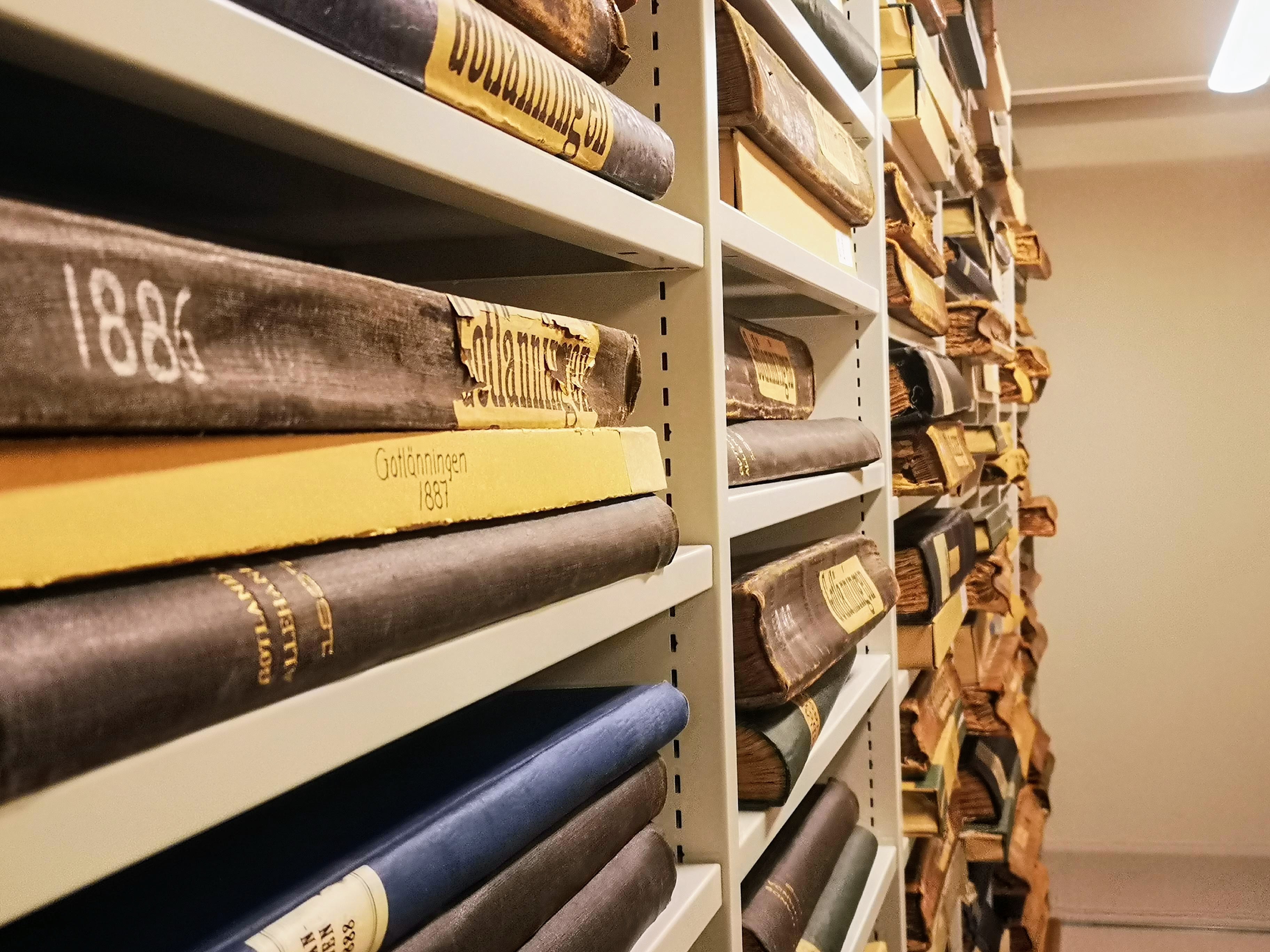 Hylla i Landsarkivet