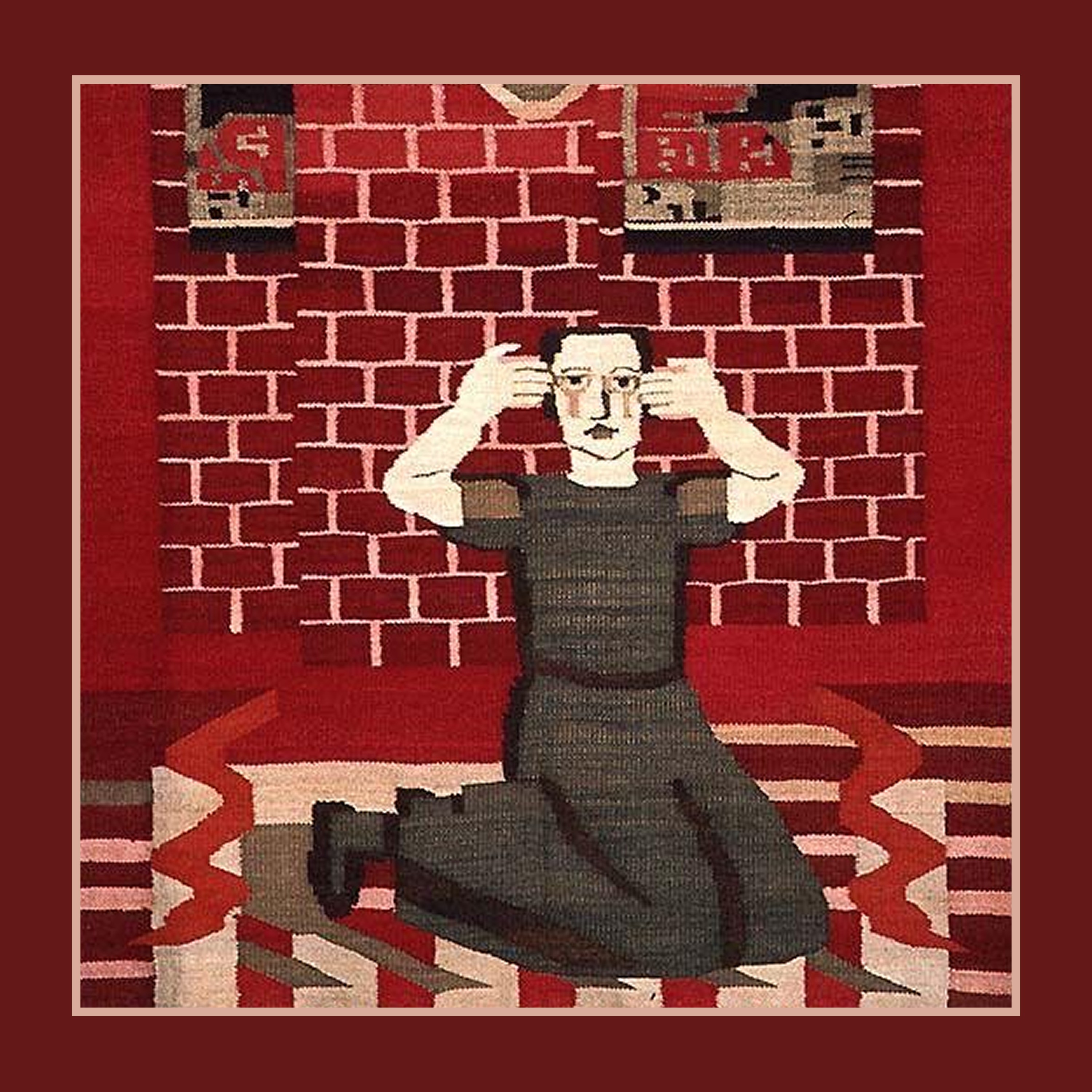 Bildväven Gru (1936) av Hannah Ryggen Copyright Bono