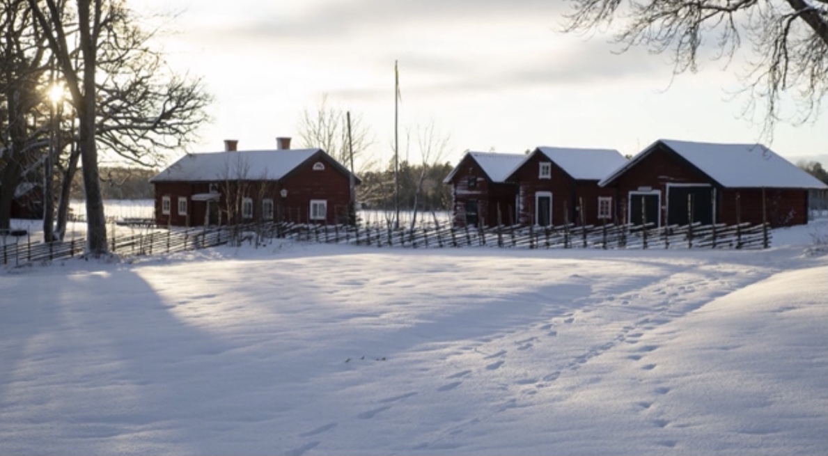 Kumla hembygdsgård, vinter