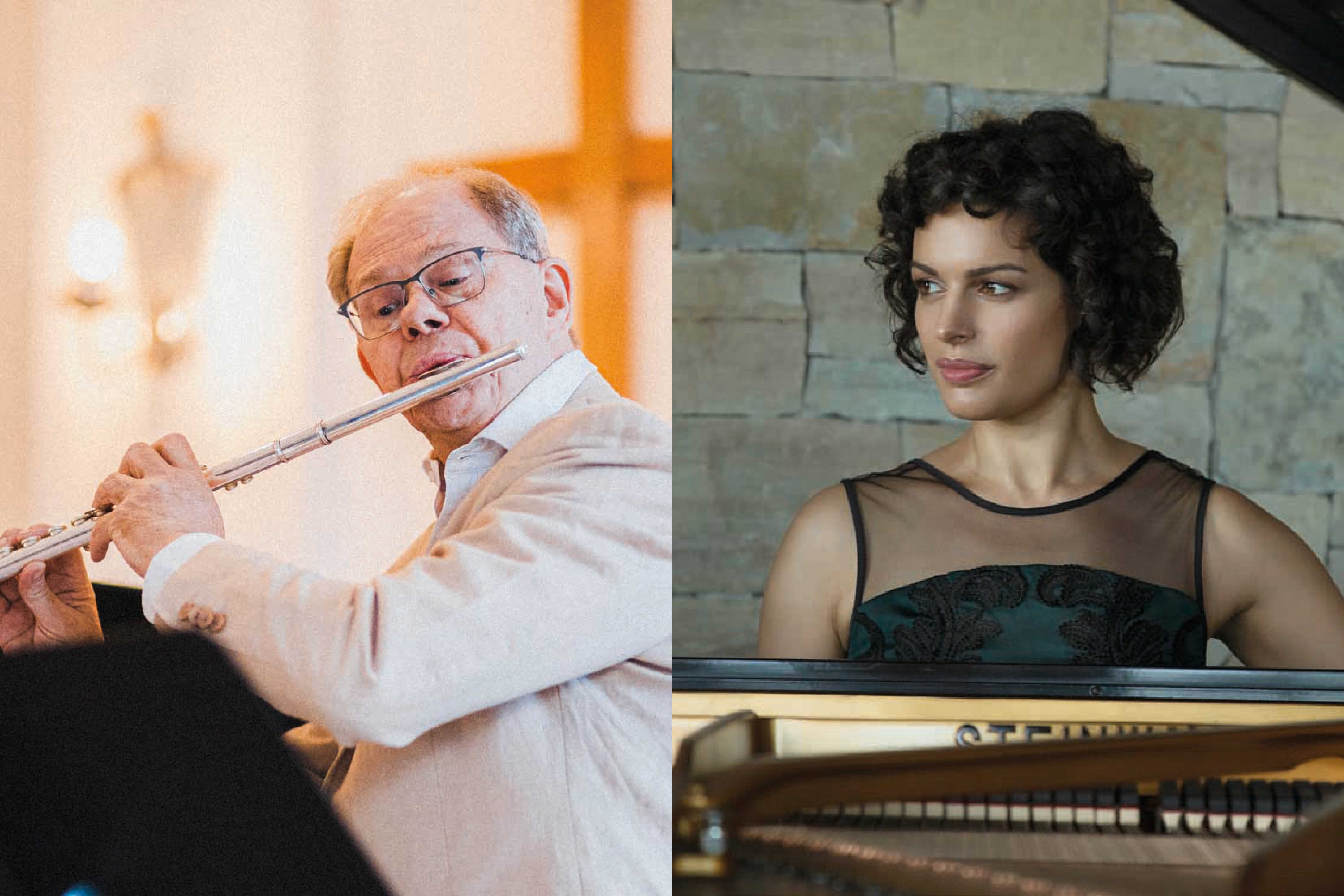 Håkan Sundin, flöjt och Anyssa Neumann, piano