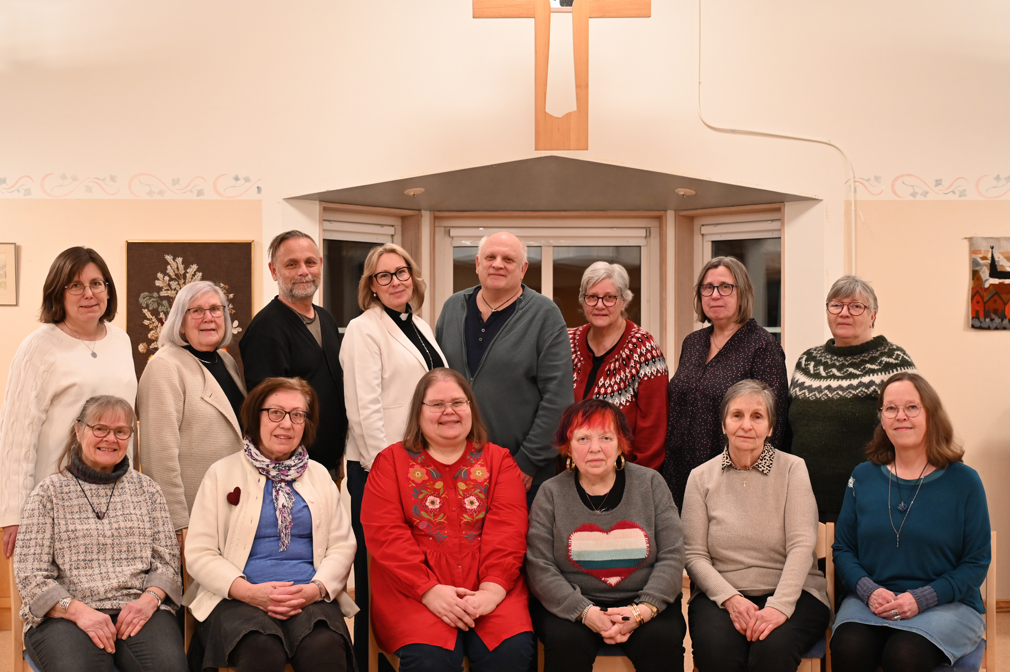 Från vänster till höger: Maria Boutros Moussa, Ingrid Hansson, Roger Fremred, Caroline Hoffmann, Anders Jacobsson, Gun Nilsson, Kerstin Mälman, Saeunn Johannisdottir, Britt-Marie Tornesjö, Gunilla Öhnell, Malin Hansson, Madeleine Fontler, Beatriz Nordlund, Isabell Svärdmalm. Frånvarande: Johann Hed, Karin Sköld, Jenny Karlström.