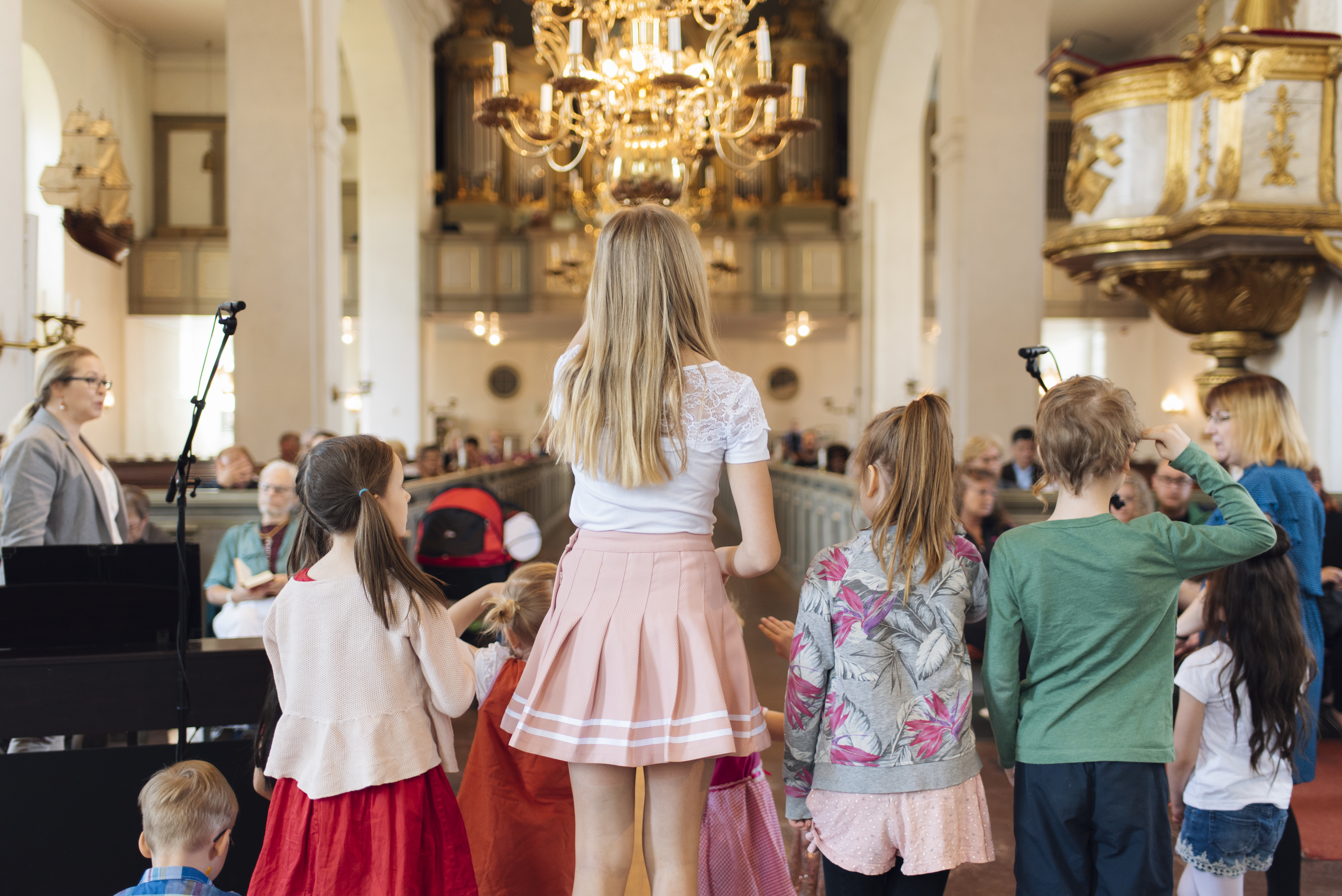 Familjemässa i S:t Olai kyrka, foto av Niclas Fasth.