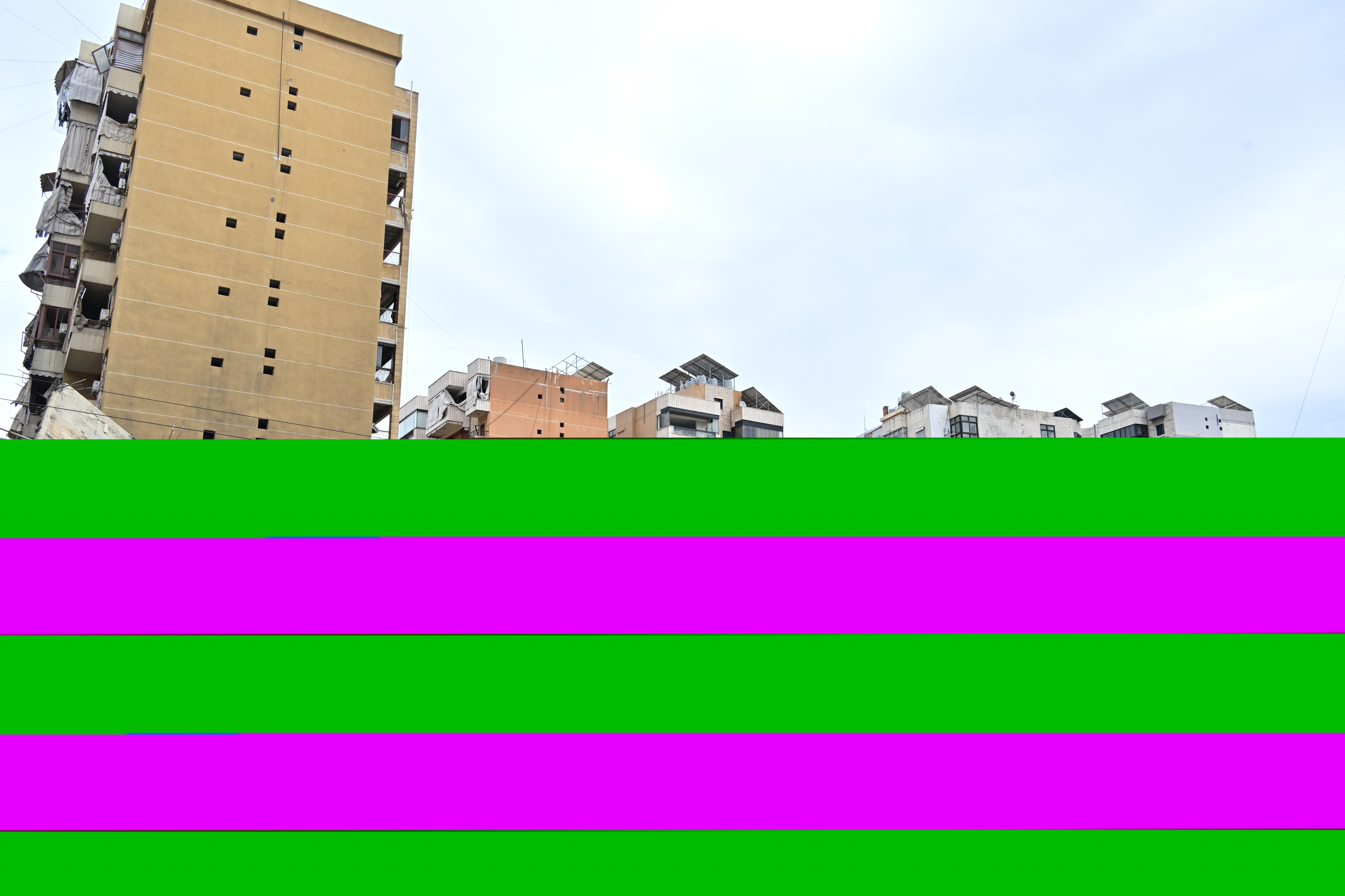 Ruiner i ett stadslandskap