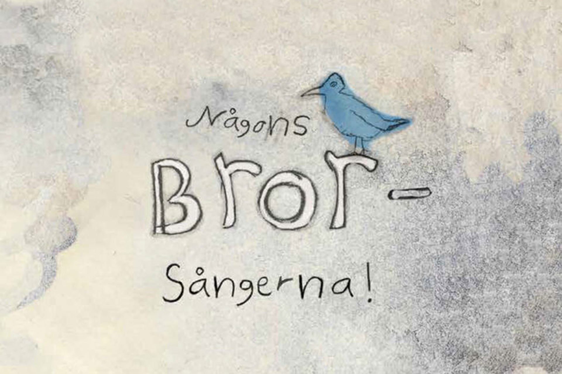 Del av omslaget av häftet till Någons bror - Sångerna!
