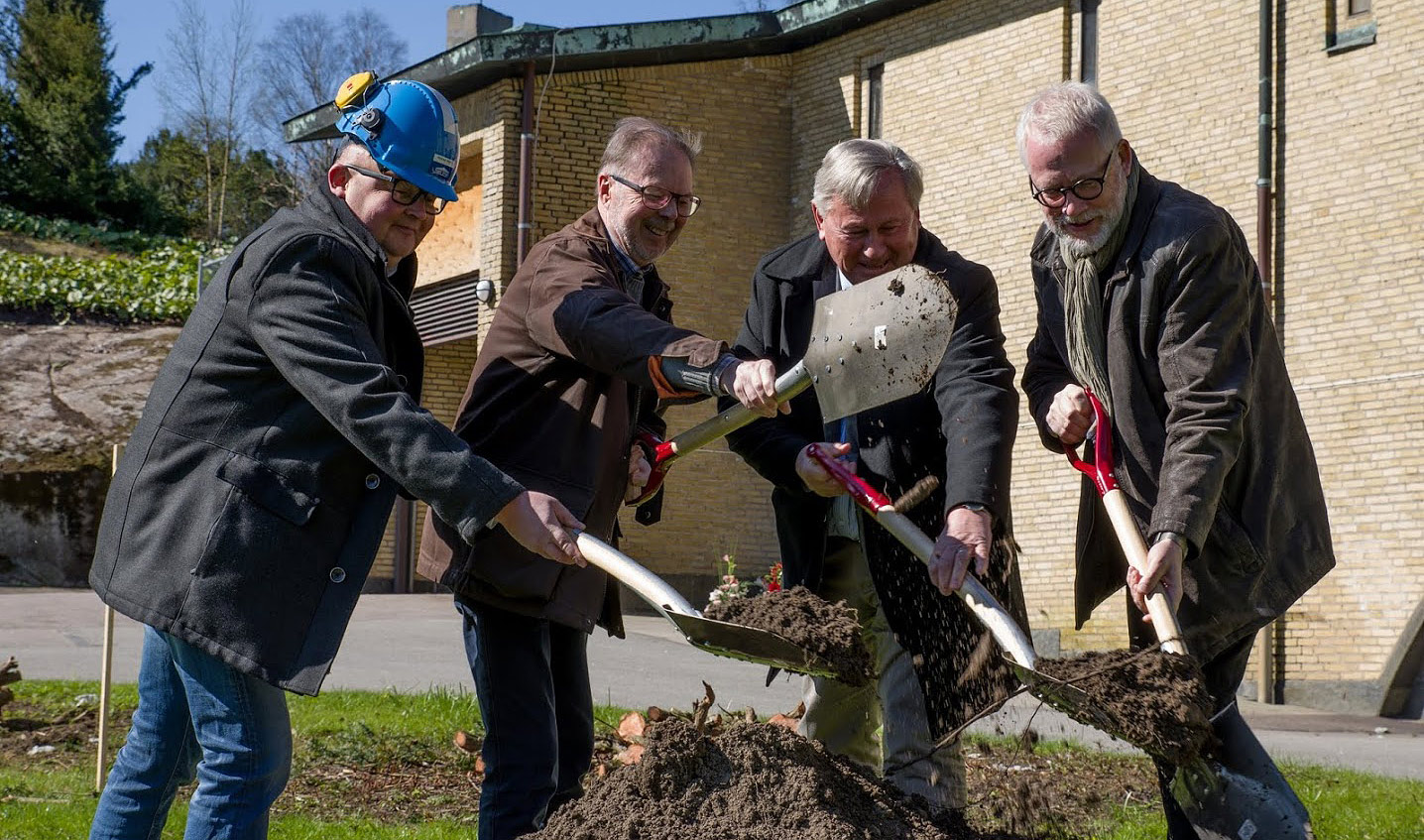 Första spadtaget, krematoriet Kviberg