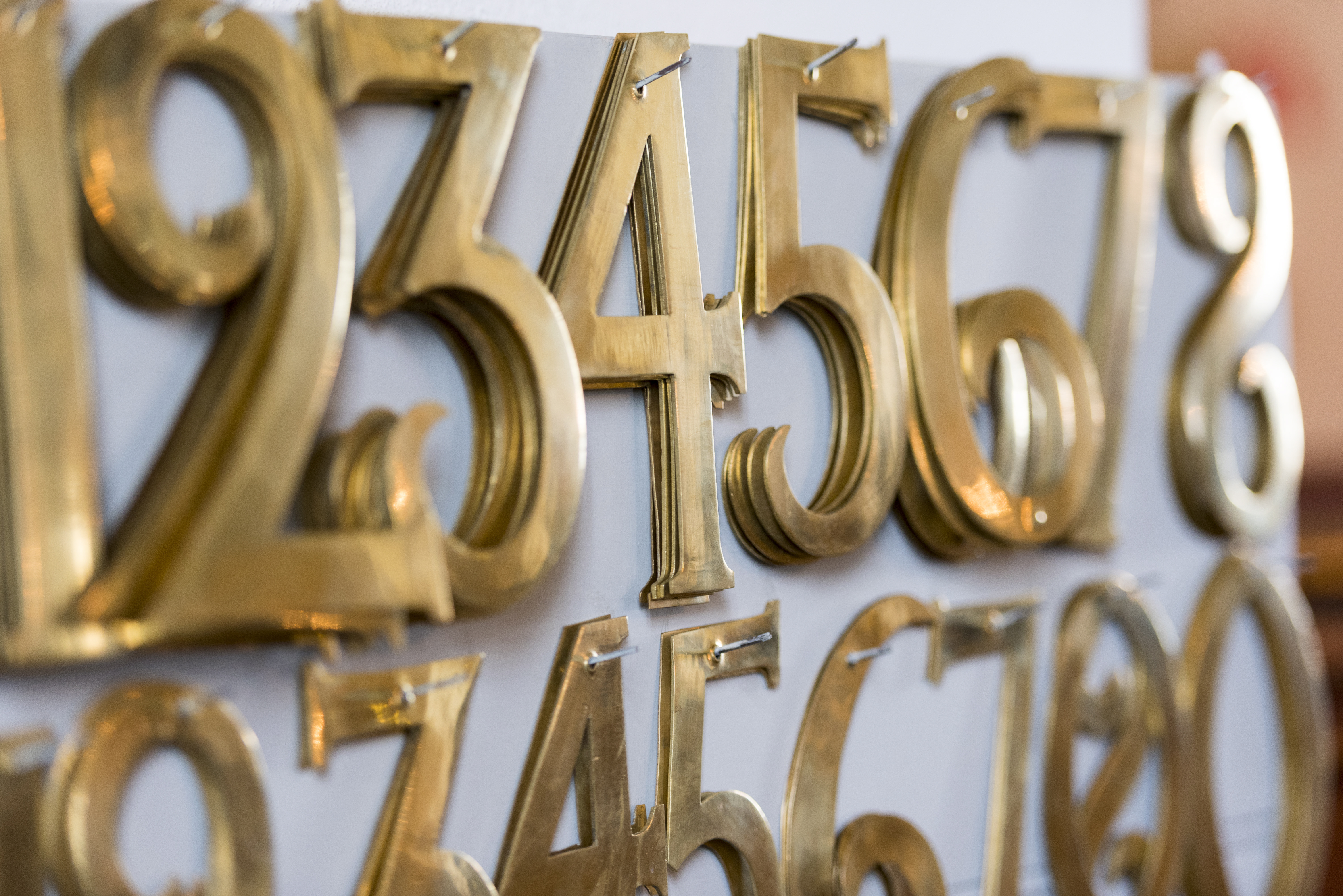 Guldiga psalmnummer.